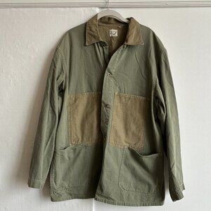 ORSLOW Herringbone Utility Coverall in Green